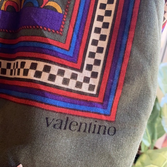 Valentino 55” wool and silk scarf - Picture 2 of 9